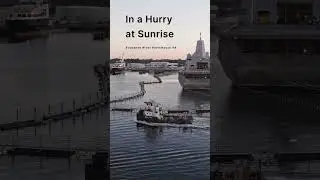Morning Hustle: Tugboat Racing Sunrise at Norfolk Reach