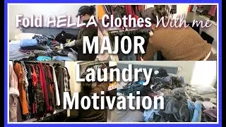 LAUNDRY DAY| SATISFYING LAUNDRY FOLDING MOTIVATION | SARAH'S WIFESTYLE