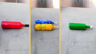 Breaking Glass Bottles ASMR 💥 Filled with Orbeez, Balloons & Water Colors | ABPK ASMR Compilation