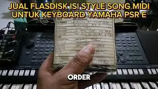 JUAL FLASHDISK ISI STYLE SONG MIDI UNTUK KEYBOARD YAMAHA PSR E MURAH