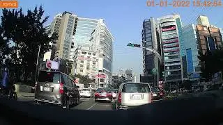 Driving in Dhaka city