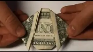Quick Dog From a $1 One Dollar Bill - Origami Tutorial - Puppy Moneygami Easy How To Guide
