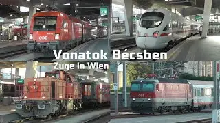 2025_07_02 Vonatok Bécs Főpályaudvaron / Zuge in Wien Hauptbahnhof