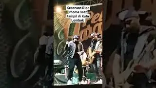 KESERUAN RIDO RHOMA SAAT TAMPIL DI KUTA LOMBOK