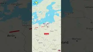London to Moscow | Travel map animation