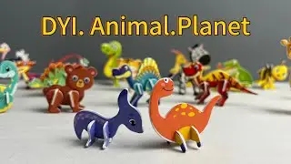DIY Animal Planet | Cute Paper Animals and Dinosaurs Crafts for Kids
