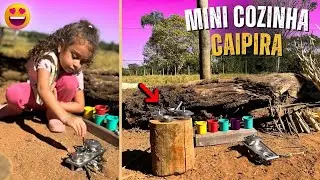 Готовим еду на природе в настоящих мини-кастрюлях и сковородках! (шеф-повар мини-фермы)