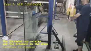 Frameless Laminated Tempered Glass Railing Test 1