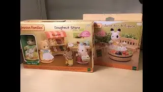Sylvanian Families Unboxing ASMR ~ Doughnut Store & Juice Bar ~ Whispering