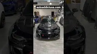 Carbon Fiber Terminator Hood @AutoAddictUSA #autoaddictusa #chevroletcamaro #camaro #camaromods