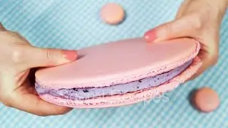 Гигантский Макарон. Как сделать Макарон (Макаронс) | Giant french Macaron