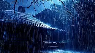 End Sleepless Nights in 3Minutes with Growling Rain & Booming Thunder on a Rickety Tin Roof at Night
