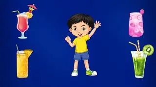 Fruit Juice Rainbow 🥤🌈 | Learn Colors with Fun Poem for Kids