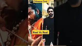 Chhaava All Cast Reel Vs Real #chhaava#chhaavatrailer#vickykaushal#akshay khanna#shorts#short