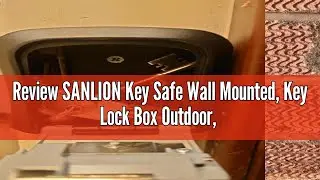 Review SANLION Key Safe Wall Mounted, Key Lock Box Outdoor, Key Box Key Safe Outside Police Approved