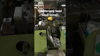 Watch Screw Thread Rolling in Action.#machine #manufacturing #factory #screws #fastener