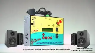 Leo interactive voice alarm and automatic bell timer Video
