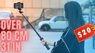 Ulanzi MT34 tripod selfie stick with built in smartphone holder - long and affordable