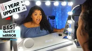 BEST AMAZON PRIME TOUCHSCREEN VANITY MIRROR WITH BLUETOOTH SPEAKER | 1 YEAR UPDATE!