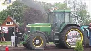 John Deere 7710 HBE FULL PULL trekkertrek De Knipe