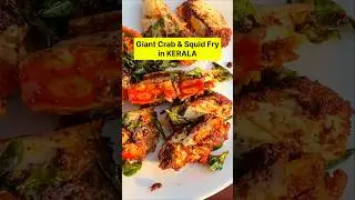 Giant Crab fry in Kerala Houseboat | Crab fry kerala style #keralaspecial #food #youtubeshorts