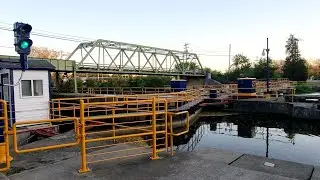 Erie Canal Lock #27 (E-27) and H.G. Hotchkiss Essential Oil Co. at Lyons. 10/19/21