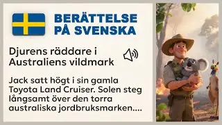 Beginner Swedish Story: 🦘 The Wild Animal Rescuer (Easy Swedish, Listen & Learn)