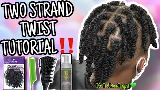 TWO STRAND TWIST RUBBER BAND METHOD‼️ + HAIR GROWTH TIPS | #salonwork | The Urban Jungle 💚