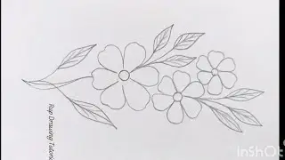 Easy flowers design 🌻drawing || Flower 🌸 Drawing 💞 || Pencil drawing #flowerdrawing​ #drawing​