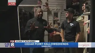 Kenny ventures inside one of HalloWeekends 10 Haunted Houses