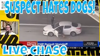Live Police Chase of Reckless Suspect in LA