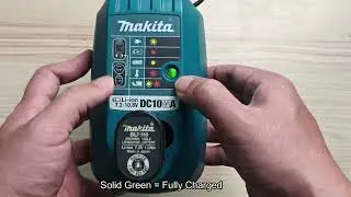Makita 7.2V-10.8V Battery Charger Light Meaning DC10WA (Blinking Red and Green, Blinking Red, etc)
