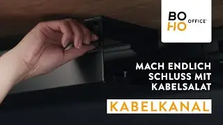 boho office&reg; Schreibtisch-Zubeh&ouml;r: Kabelkanal Kabelmanagement Kabelbox Kabelwanne