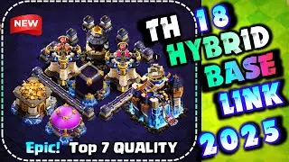 TOP 7 TH18 Best Hybrid/Farming Base with Links | Clash of Clans