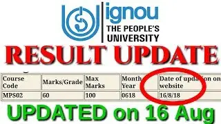 IGNOU RESULT UPDATE JUNE 2018 FULL INFORMATION By TIPS GURU
