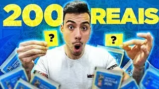 200 REAIS EM FIGURINHAS E TIREI CARTAS RARAS!!! - ÁLBUM DA COPA DO MUNDO 2018! 💰🔥