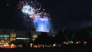 George R Brown Convention Center Rooftop Fireworks