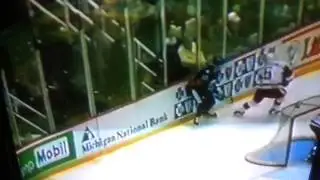 Amesome Hockey Goal Dale Hawerchuk behind the net