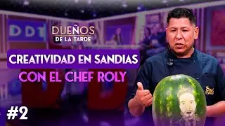 De una sandía a una obra de arte 🎨🍉 El Chef Roly convierte la cocina en pura creatividad.
