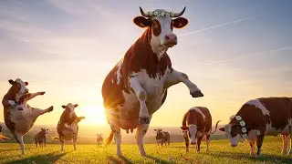 Super Funny Dancing Cows 8 Minutes of Pure Joy! Amazing Cows Compilation