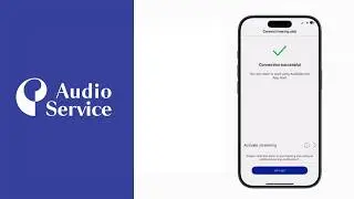 How to pair with the Audio Service app using the Bluetooth option