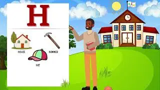 ABC FLASHCARD H | TODDLER FLASHCARDS | ABC's