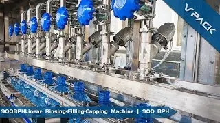 8-8-1 Linear Disposable 5 Gallon Barrel Water Filling Machine &ndash; 900 BPH