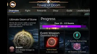 Gems of War: Tower of Doom - Brown / Doomed Aegis
