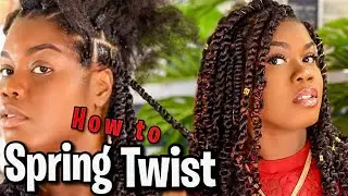 Crochet Spring Twist Protective Style | Shake N Go Water Poppin Twist