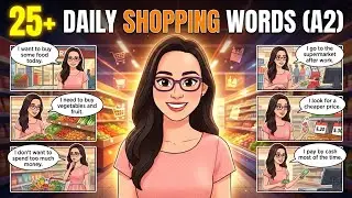 Learn & Speak English With Anna | Daily Shopping in Easy English (A2)