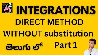 Integration with direct method without substitution method #Integration #inter maths#btech basics