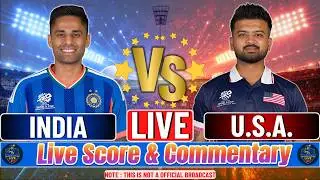 India vs USA Live | T20 World Cup 2026 | Live Score & Commentary