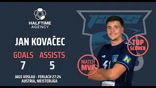 Jan Kovačec (Voslau) vs Ferlach -7 goals, 5 assist + MVP award 5/10/2024