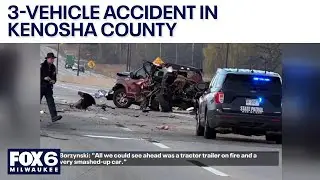 3-vehicle accident on I-41/94 in Kenosha County | FOX6 News Milwaukee